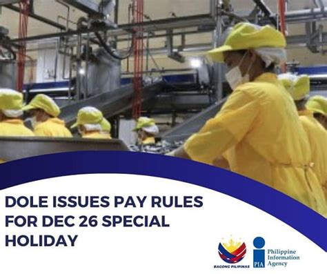 DOLE issues pay rules for holidays .
